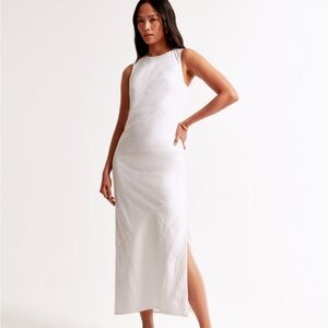 Abercrombie & Fitch White Maxi Dress